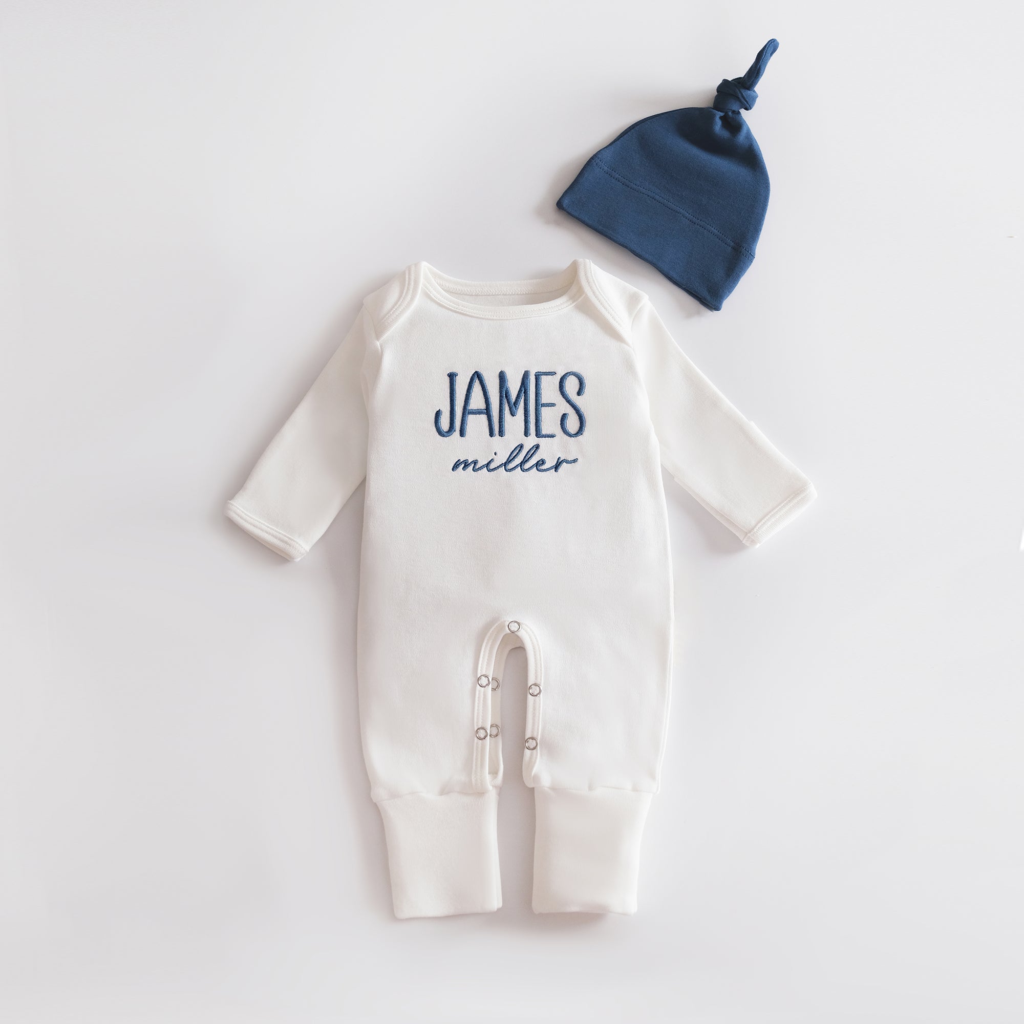 Baby Boy Coming Home Outfit with Hat and Matching Blanket