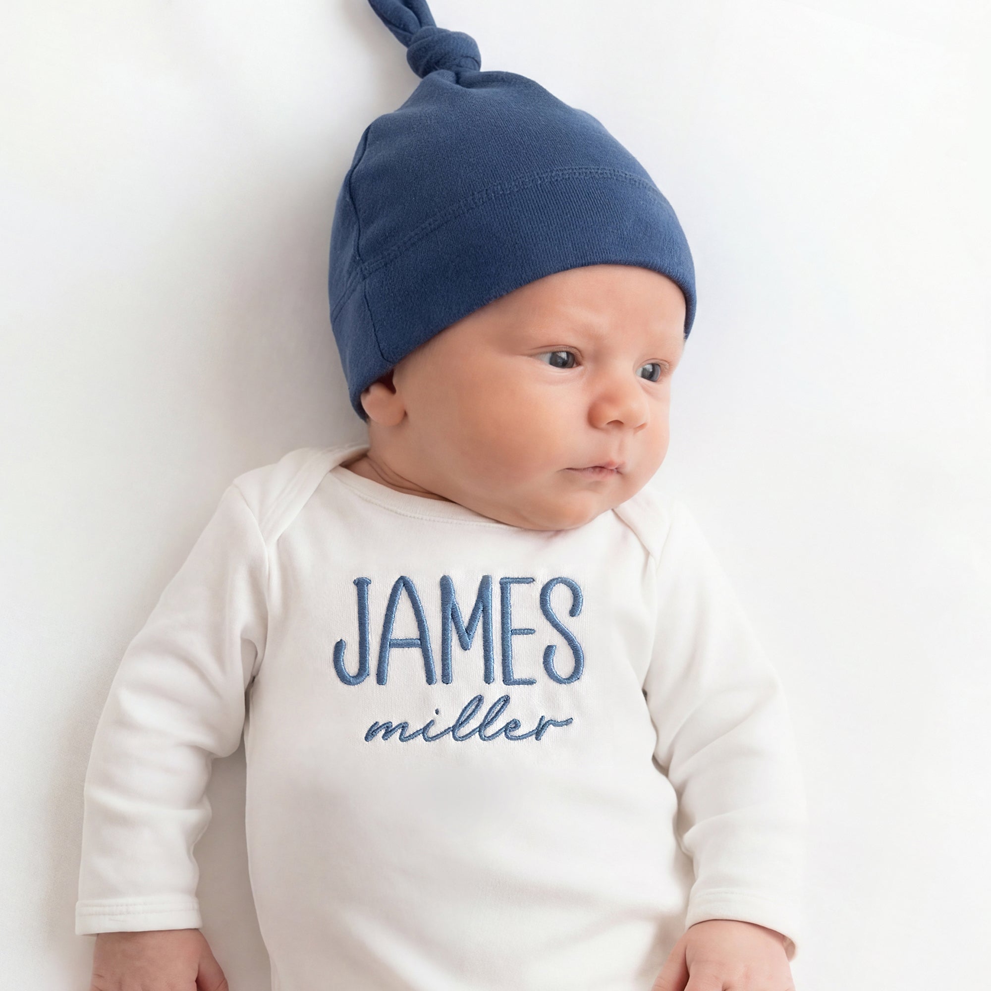 Baby Boy Coming Home Outfit with Hat and Matching Blanket